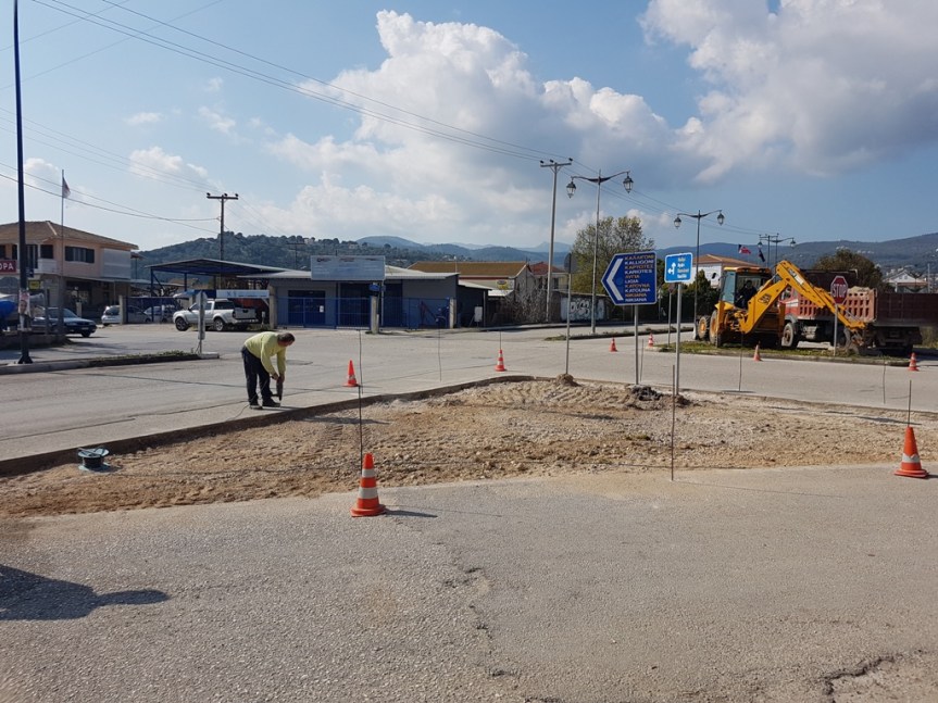 ΞΕΚΙΝΗΣΑΝ ΟΙ ΕΡΓΑΣΙΕΣ ΚΑΤΑΣΚΕΥΗΣ ΙΣΟΠΕΔΟΥ ΚΥΚΛΙΚΟΥ ΚΟΜΒΟΥ                                           ΣΤΗΝ ΚΑΡΑΒΕΛΑ &&nbsp;ΦΙΛΟΣΟΦΩΝ